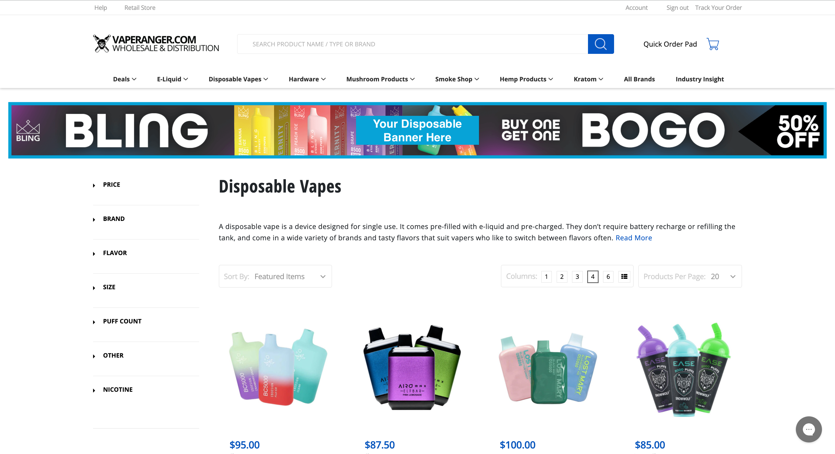 VR - Category Page Banners